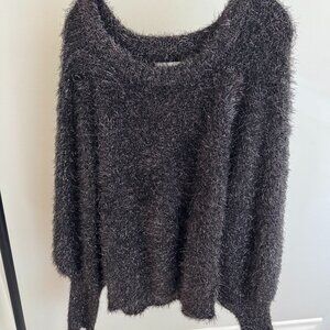 ZARA Chunky Metalic Thread Sweater
